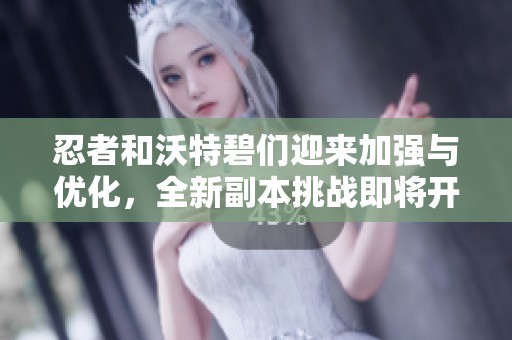 忍者和沃特碧们迎来加强与优化，全新副本挑战即将开启