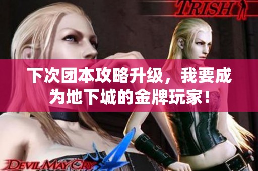下次团本攻略升级，我要成为地下城的金牌玩家！