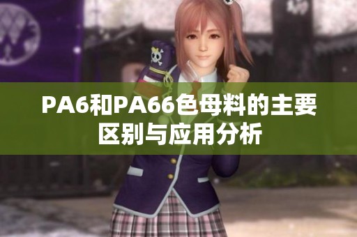 PA6和PA66色母料的主要区别与应用分析