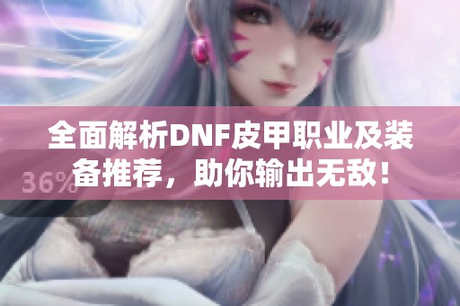全面解析DNF皮甲职业及装备推荐，助你输出无敌！