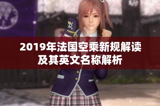 2019年法国空乘新规解读及其英文名称解析