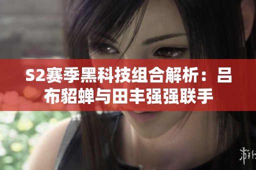 S2赛季黑科技组合解析：吕布貂蝉与田丰强强联手