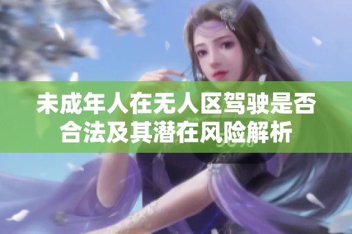 未成年人在无人区驾驶是否合法及其潜在风险解析