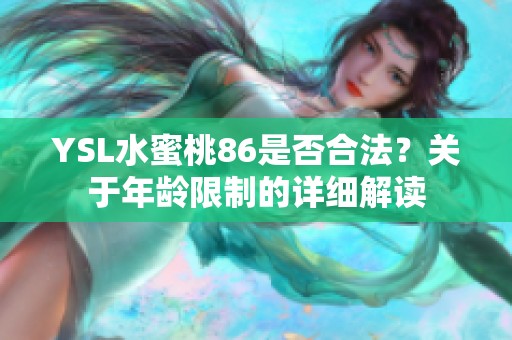 YSL水蜜桃86是否合法？关于年龄限制的详细解读