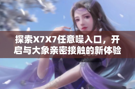 探索X7X7任意噪入口，开启与大象亲密接触的新体验