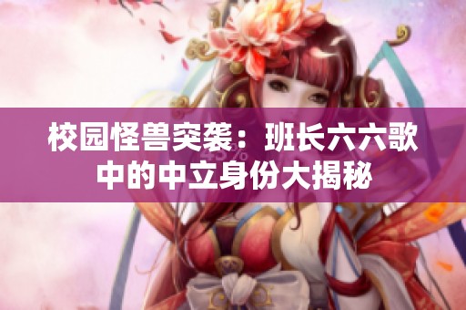 校园怪兽突袭：班长六六歌中的中立身份大揭秘