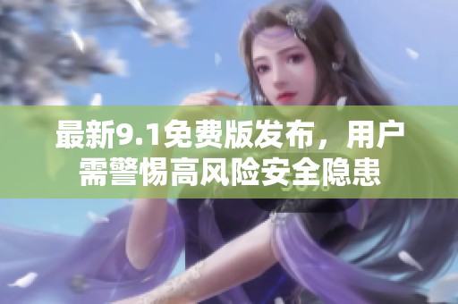 最新9.1免费版发布，用户需警惕高风险安全隐患