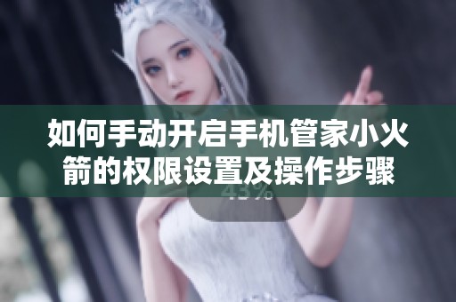 如何手动开启手机管家小火箭的权限设置及操作步骤
