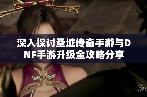 深入探讨圣域传奇手游与DNF手游升级全攻略分享