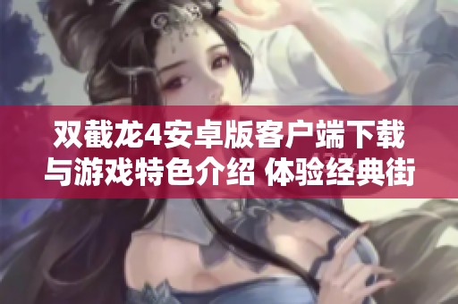 双截龙4安卓版客户端下载与游戏特色介绍 体验经典街机乐趣