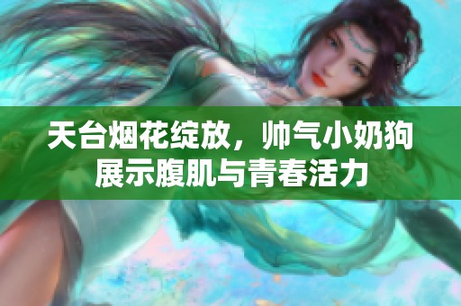 天台烟花绽放，帅气小奶狗展示腹肌与青春活力