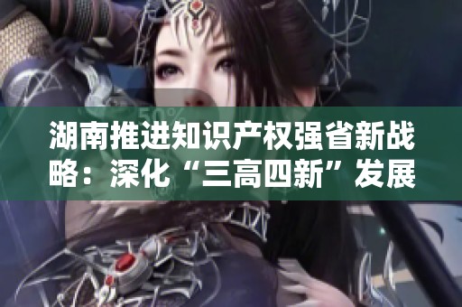 湖南推进知识产权强省新战略：深化“三高四新”发展模式探讨