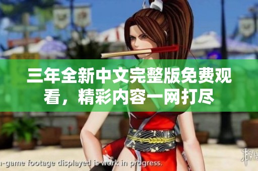 三年全新中文完整版免费观看，精彩内容一网打尽