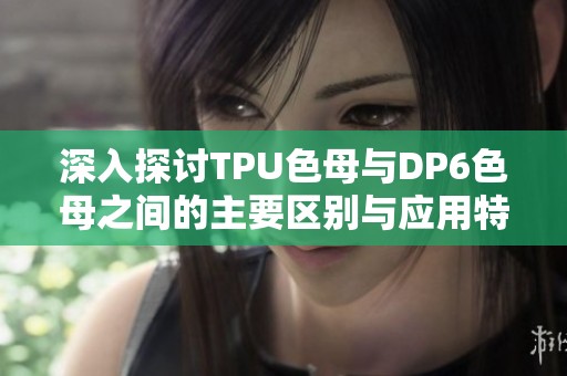 深入探讨TPU色母与DP6色母之间的主要区别与应用特性