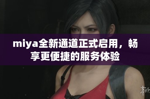 miya全新通道正式启用，畅享更便捷的服务体验