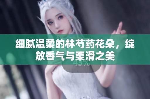 细腻温柔的林芍药花朵，绽放香气与柔滑之美