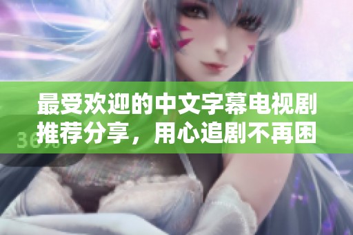 最受欢迎的中文字幕电视剧推荐分享，用心追剧不再困难