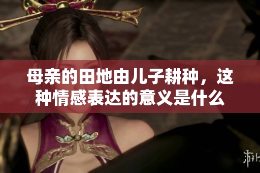 母亲的田地由儿子耕种，这种情感表达的意义是什么