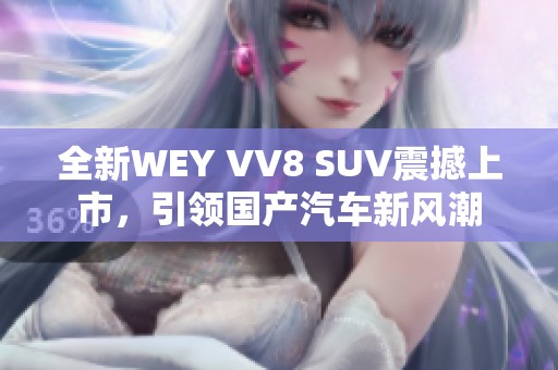 全新WEY VV8 SUV震撼上市，引领国产汽车新风潮