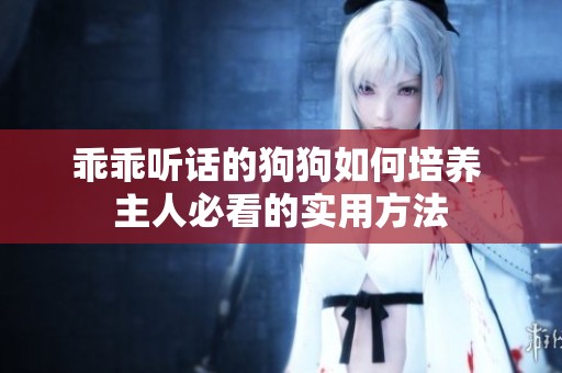 乖乖听话的狗狗如何培养 主人必看的实用方法