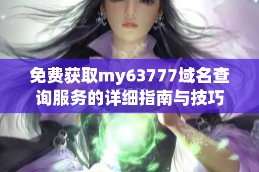 免费获取my63777域名查询服务的详细指南与技巧