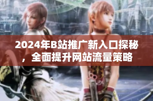 2024年B站推广新入口探秘，全面提升网站流量策略