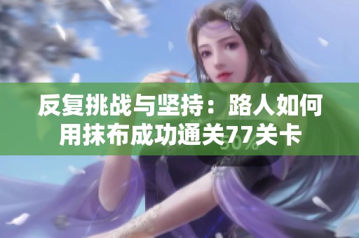 反复挑战与坚持：路人如何用抹布成功通关77关卡