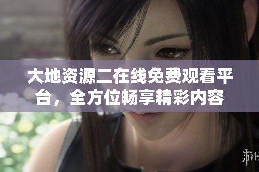 大地资源二在线免费观看平台，全方位畅享精彩内容