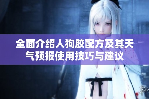 全面介绍人狗胶配方及其天气预报使用技巧与建议