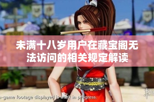 未满十八岁用户在藏宝阁无法访问的相关规定解读