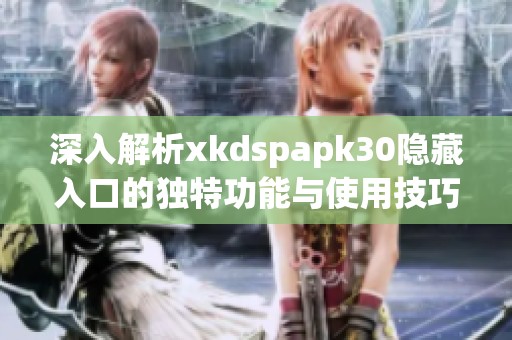 深入解析xkdspapk30隐藏入口的独特功能与使用技巧
