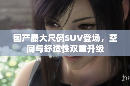 国产最大尺码SUV登场，空间与舒适性双重升级