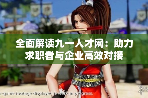 全面解读九一人才网：助力求职者与企业高效对接