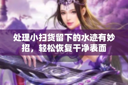处理小扫货留下的水迹有妙招，轻松恢复干净表面