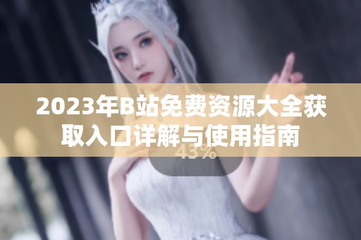2023年B站免费资源大全获取入口详解与使用指南