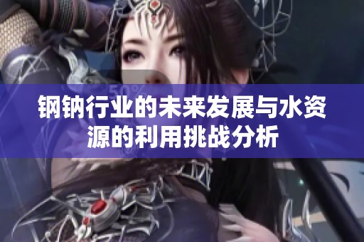 钢钠行业的未来发展与水资源的利用挑战分析