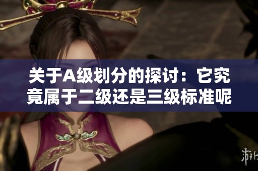 关于A级划分的探讨：它究竟属于二级还是三级标准呢