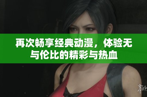 再次畅享经典动漫，体验无与伦比的精彩与热血