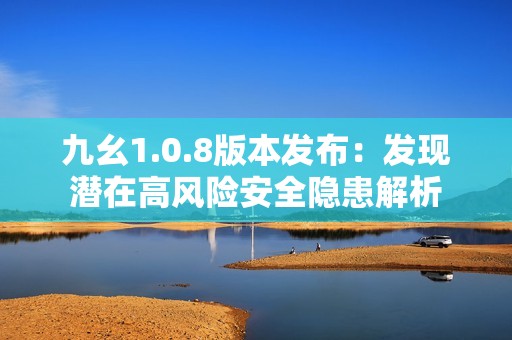 九幺1.0.8版本发布：发现潜在高风险安全隐患解析