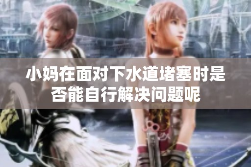 小妈在面对下水道堵塞时是否能自行解决问题呢