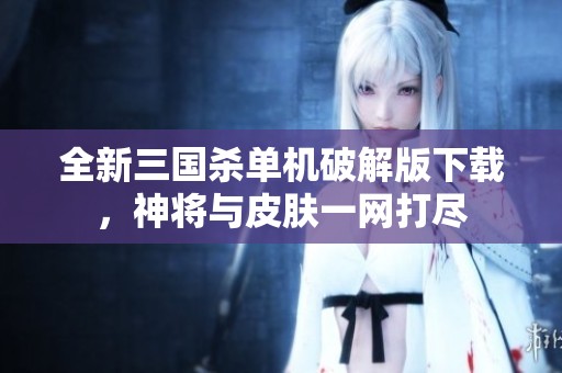 全新三国杀单机破解版下载，神将与皮肤一网打尽