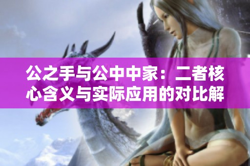 公之手与公中中家：二者核心含义与实际应用的对比解析