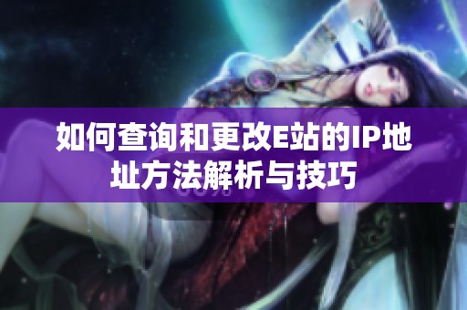 如何查询和更改E站的IP地址方法解析与技巧