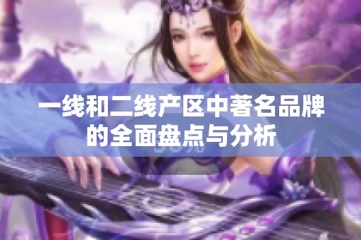 一线和二线产区中著名品牌的全面盘点与分析