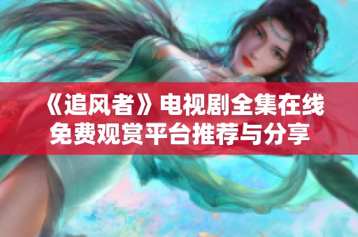 《追风者》电视剧全集在线免费观赏平台推荐与分享