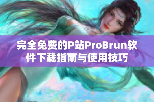 完全免费的P站ProBrun软件下载指南与使用技巧