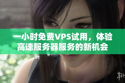 一小时免费VPS试用，体验高速服务器服务的新机会
