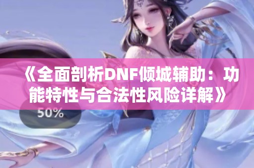 《全面剖析DNF倾城辅助：功能特性与合法性风险详解》