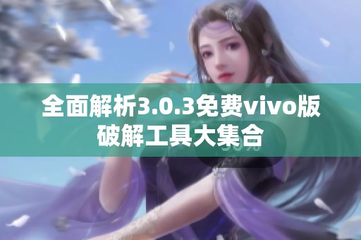 全面解析3.0.3免费vivo版破解工具大集合