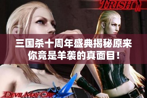三国杀十周年盛典揭秘原来你竟是羊袭的真面目！